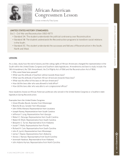 African American Congressmen Lesson