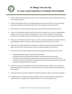 10 Things You Can Do or Say to Promote Green Burial