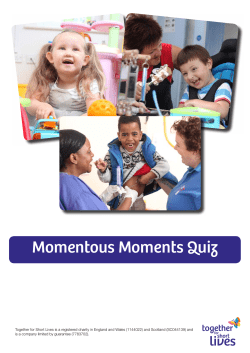 the Quiz - Together for Short Lives