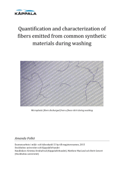 Quantification and characterization of fibers