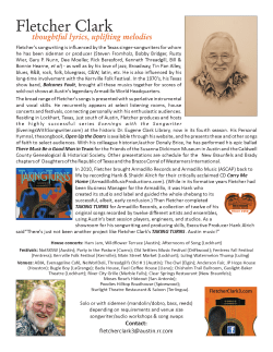 Fletcher Clark, Singer