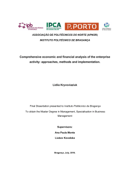 Comprehensive economic and financial analysis of the enterprise