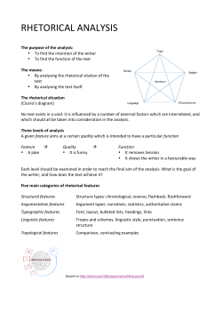 Rhetorical Analysis2 - Octavius, Viby Gymnasium
