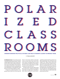 I Z E D CLASS ROOS - Teaching Tolerance