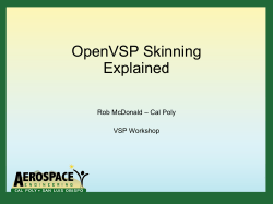 OpenVSP Skinning Explained