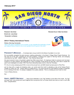 February 2017 Newsletter