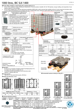 1000 litres, IBC SLX 1400
