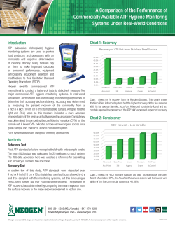 A Comparison of the Performance of Commercially Available ATP