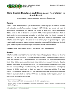 Soka Gakkai: Buddhism and Strategies of Recruitment in - PUC-SP