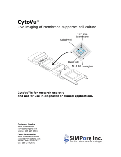 CytoVu&reg; Live imaging of membrane-supported cell - Sigma