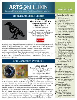 Pipe Dreams Studio Theatre Blue Connection Presents