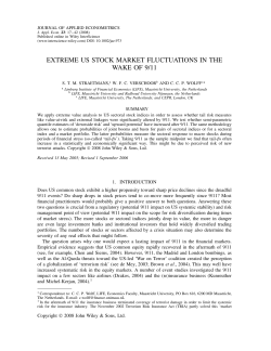 Extreme US stock market fluctuations in the wake of 9/11
