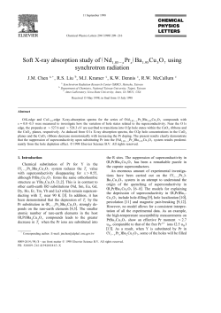 ž / Soft X-ray absorption study of Nd Pr Ba Cu O using synchrotron