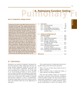 8. Pulmonary Function Testing