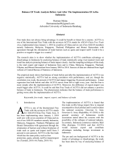 26 Balance Of Trade Analysis Before And After The Implementation