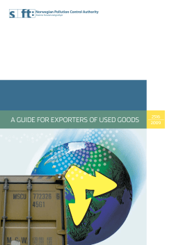 A guide for exporters of used goods