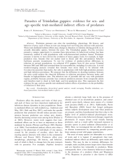 Parasites of Trinidadian guppies: evidence for sex- and age