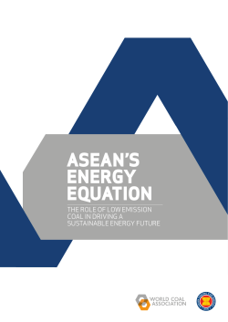 asean`s energy equation - Minerals Council of Australia