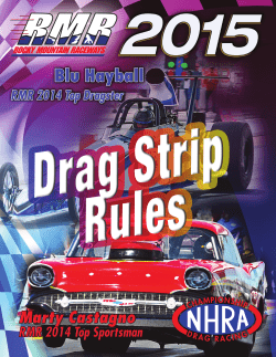 2015 RMR Drag Rules - Rocky Mountain Raceways