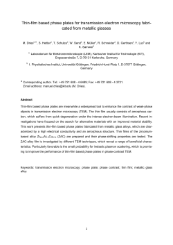 Thin-film based phase plates for transmission electron microscopy