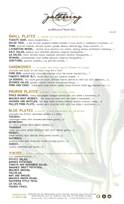 lunch - Livingston Mercantile