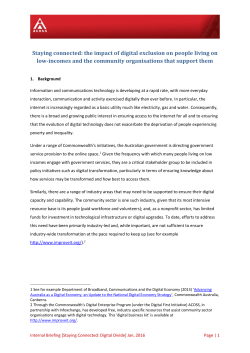 Policy - Australian Council of Social Service
