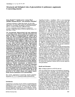 Structural and biological roles of glycosylations in