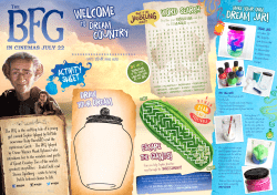 the bfg - final activity sheet