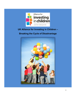 UK Alliance for Investing in Children – Breaking