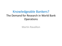 Knowledgeable Bankers? The Demand for