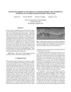 ESTIMATING BEDROCK AND SURFACE LAYER BOUNDARIES