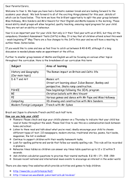 September 2015 - Bure Valley School