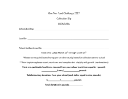 One Ton Food Drive