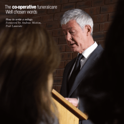 How to write a eulogy