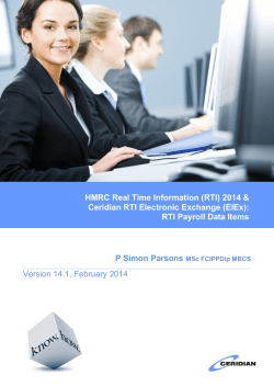 RTI Payroll Data Items v14.1