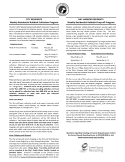 to view details on the 2017 Weekly Rubbish