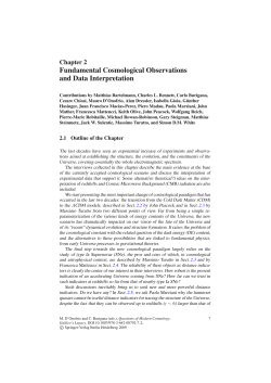 Fundamental Cosmological Observations and Data Interpretation