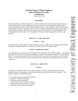 National Society of Black Engineers James Madison