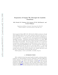 Expansion of Liquid 4He Through the Lambda Transition