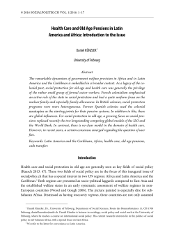 Health Care and Old Age Pensions in Latin