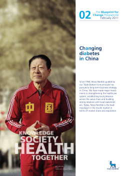 Changing diabetes in China