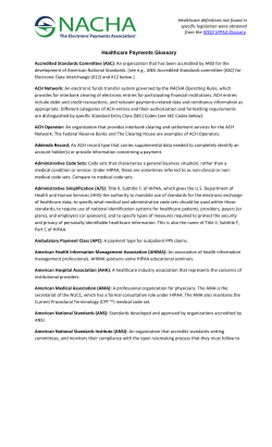 Glossary - Healthcare Payments Resources