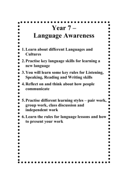 Year 7 Curriculum Overview