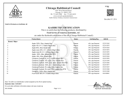 Food Service of America Juices 492