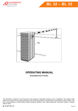 bl 32 &ndash; bl 33 operating manual