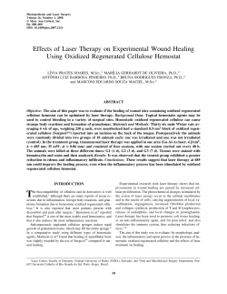 Effects of Laser Therapy on Experimental Wound Healing