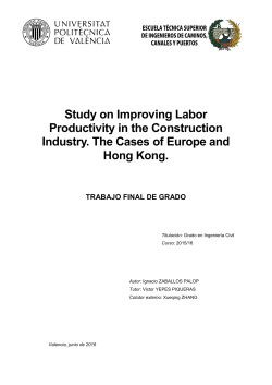 study on improving labor productivity in the construction industry. the