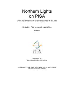 Northern Lights on PISA
