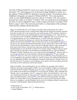 The Will of William HARVEY exists in two states