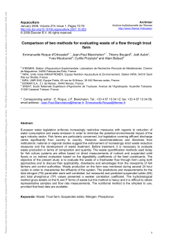 Comparison of two methods for evaluating waste of a flow through